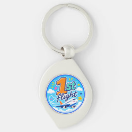 1. Flug farbiges Flugzeug Souvenir Schlüsselanhänger