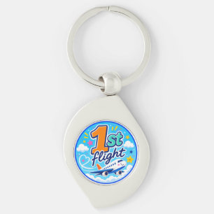 1. Flug farbiges Flugzeug Souvenir Schlüsselanhänger