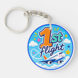 1. Flug farbiges Flugzeug Souvenir Schlüsselanhänger