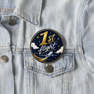 1. Flug Flugzeug Button