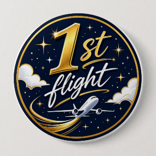 1. Flug Flugzeug Button