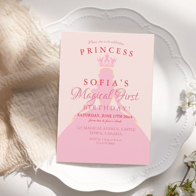 1. Foto der Prinzessin Einladung (Von Creator hochgeladen)