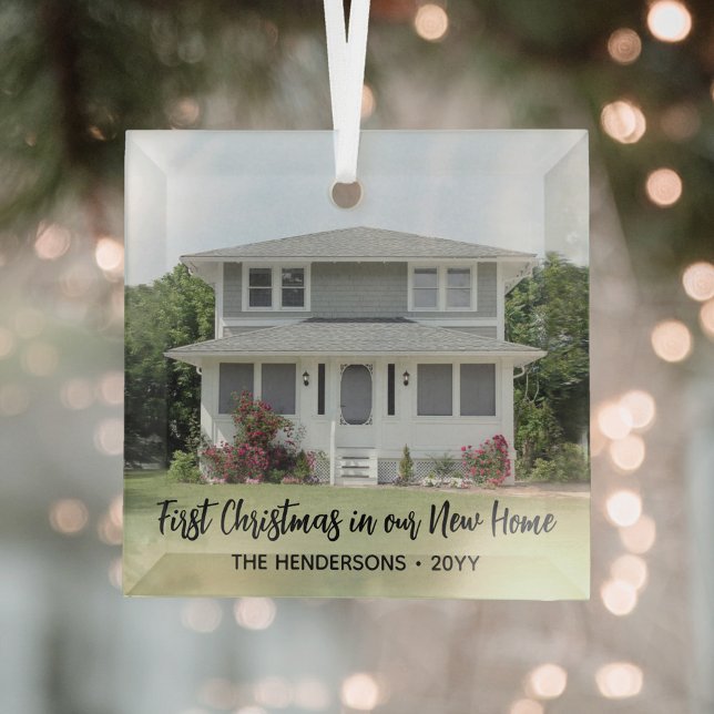 1 Foto Neu Zuhause 1. Weihnachts Einfache Black Sc Ornament Aus Glas (Von Creator hochgeladen)