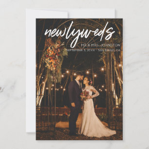 1 Foto Neuverheiratete Post Hochzeit Empfang - Wei Einladung