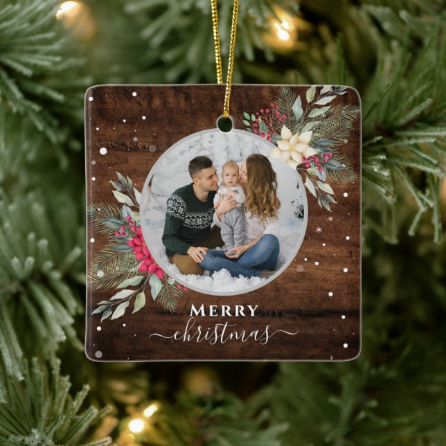 1 Foto Weihnachtsschmuck Vintag Holz (Baum)