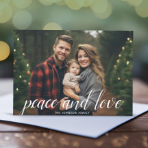1 Foto Weihnachtsskript White Damask Peace