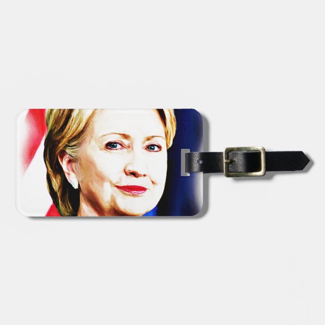 1. Frau Präsidentin Hillary Clinton 2016_ Gepäckanhänger (Vorderseite horizontal)