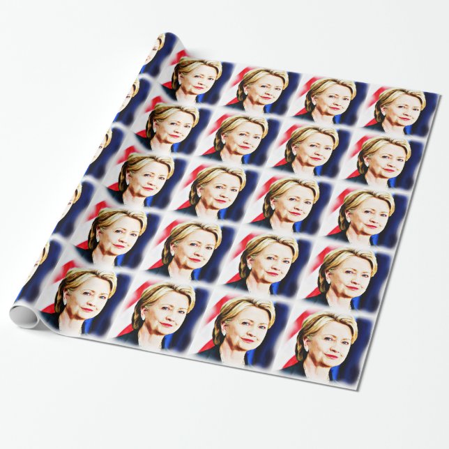 1. Frau Präsidentin Hillary Clinton 2016_ Geschenkpapier (Ungerollt)