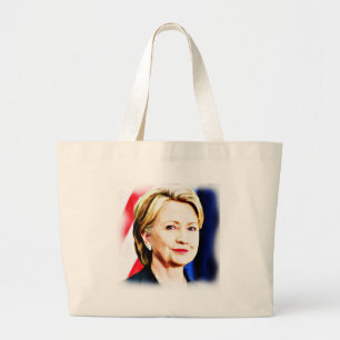 1. Frau Präsidentin Hillary Clinton 2016_ Jumbo Stoffbeutel