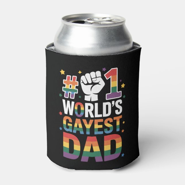 1. Gayest-Vater der Welt LGBT am Sonntag des Vater Dosenkühler (Kanne Vorderseite)
