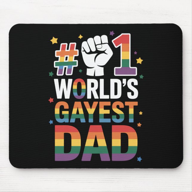 1. Gayest-Vater der Welt LGBT am Sonntag des Vater Mousepad (Vorne)