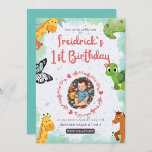 1. Geburt blaugrüne Farbe des Wassers Einladung