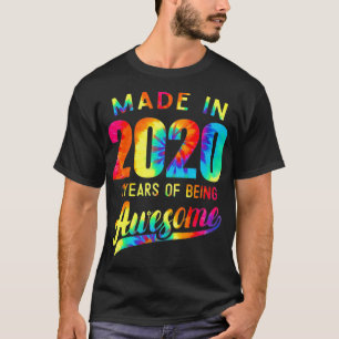 1. Geburtstag 1 Jahr Alte Gefärbte Krawatte 2020 P T-Shirt