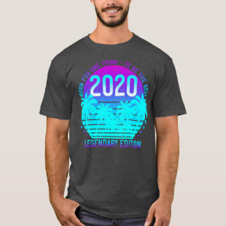 1. Geburtstag 2020 Vintage Ästhetische Sonnenunter T-Shirt