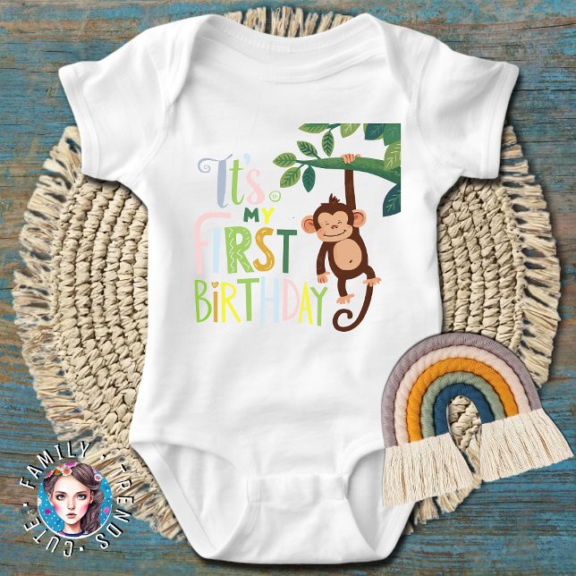 1. Geburtstag Affe Baby Strampler (Von Creator hochgeladen)