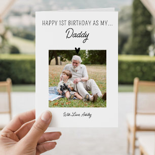 1. Geburtstag als Daddy Baby's erster Geburtstag Karte