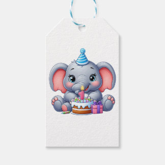 1. Geburtstag Baby Elefant Geschenkanhänger