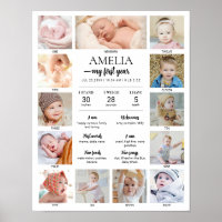 1. Geburtstag Baby Meilenstein Individuelle Fotoco