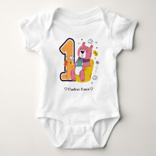 1. Geburtstag   Baby's First Birthday Baby Strampler