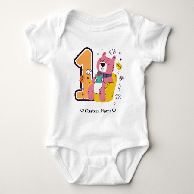 1. Geburtstag | Baby's First Birthday Baby Strampler (Vorderseite)