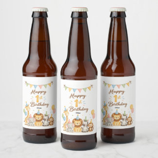 1. Geburtstag Bierflaschenetikett