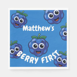 1. Geburtstag Boy Blue Berryfirst Serviette