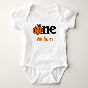 1. Geburtstag Boy Fall Pumpkin Personalisiert Baby Strampler