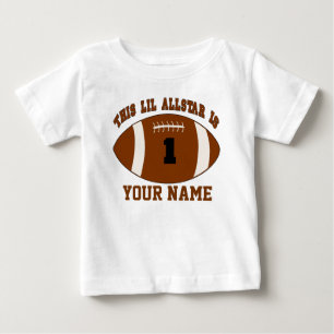 1. Geburtstag Boy Football Personalisierter T - Sh Baby T-shirt