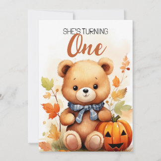 1. Geburtstag: Brauner und weißer Bär Einladung