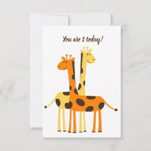 1. Geburtstag Danke Karte