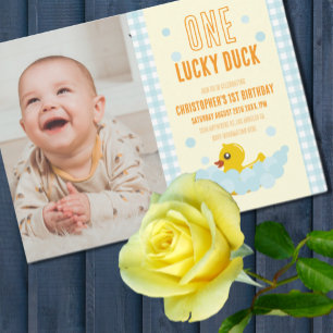 1. Geburtstag der Ente Einladung