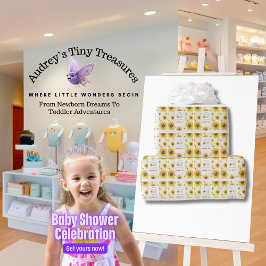 1. Geburtstag des Babys - Unsere kleine Sonnenblum Geschenkpapier