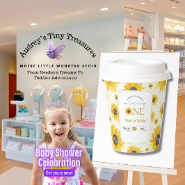 1. Geburtstag des Babys - Unsere kleine Sonnenblum Pappbecher