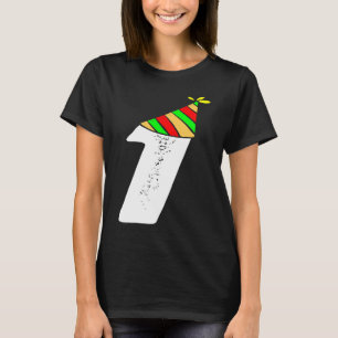 1. Geburtstag des jungen Mädchens 1 Jahr alt mit L T-Shirt