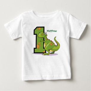 1. Geburtstag Dinosaur Custom Baby T-shirt