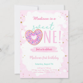 1. Geburtstag Donut-Party Einladung