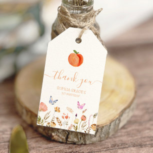 1. Geburtstag eines Sweet Peach Girl Geschenkanhänger