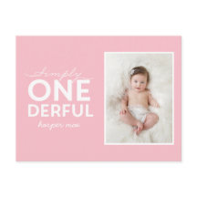 1. Geburtstag einfache, bunte Typografie