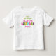 1. Geburtstag Eintöniger Tag farbenfrohe Kerzen Kleinkind T-shirt (Vorderseite)