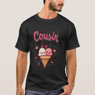 1. Geburtstag Eiscreme Sommer Cousine Der Süße T-Shirt