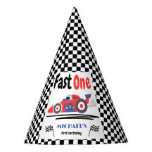 1. Geburtstag Fast One Red Blue Race Car