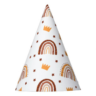 1. Geburtstag Frau Onederful Terracotta Rainbow Partyhütchen