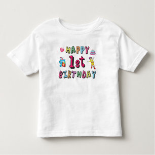 1. Geburtstag für 1 Jahr Kinder B-Tag Kleinkind T-shirt