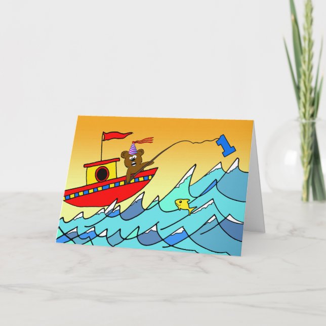 1. Geburtstag für Party Karte (Vorderseite)