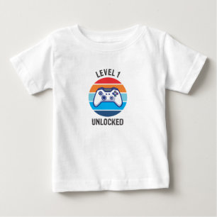 1. Geburtstag Gamer Level 1 Baby T-shirt