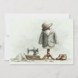 1. Geburtstag Haute Couture Baby Boy & Atelier Einladung