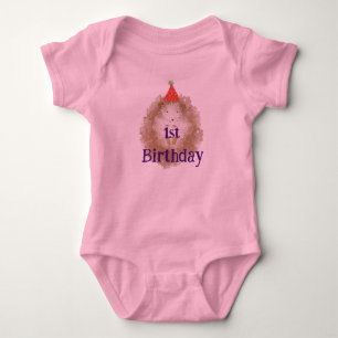 1. Geburtstag Igel Rosa Ein Stück Babykarosserie Baby Strampler
