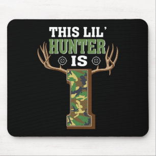 1. Geburtstag Jagd Hirsch 1 Jahr Jäger 1 Mousepad