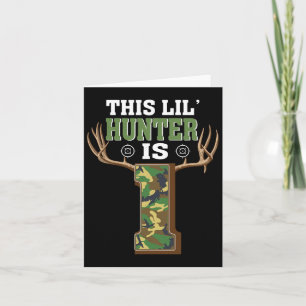 1. Geburtstag Jagd Hirsch 1 Jahr Jäger Karte
