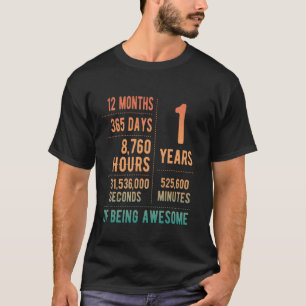 1. Geburtstag Jungen & Mädchen Lustig 1 Jahre alt T-Shirt